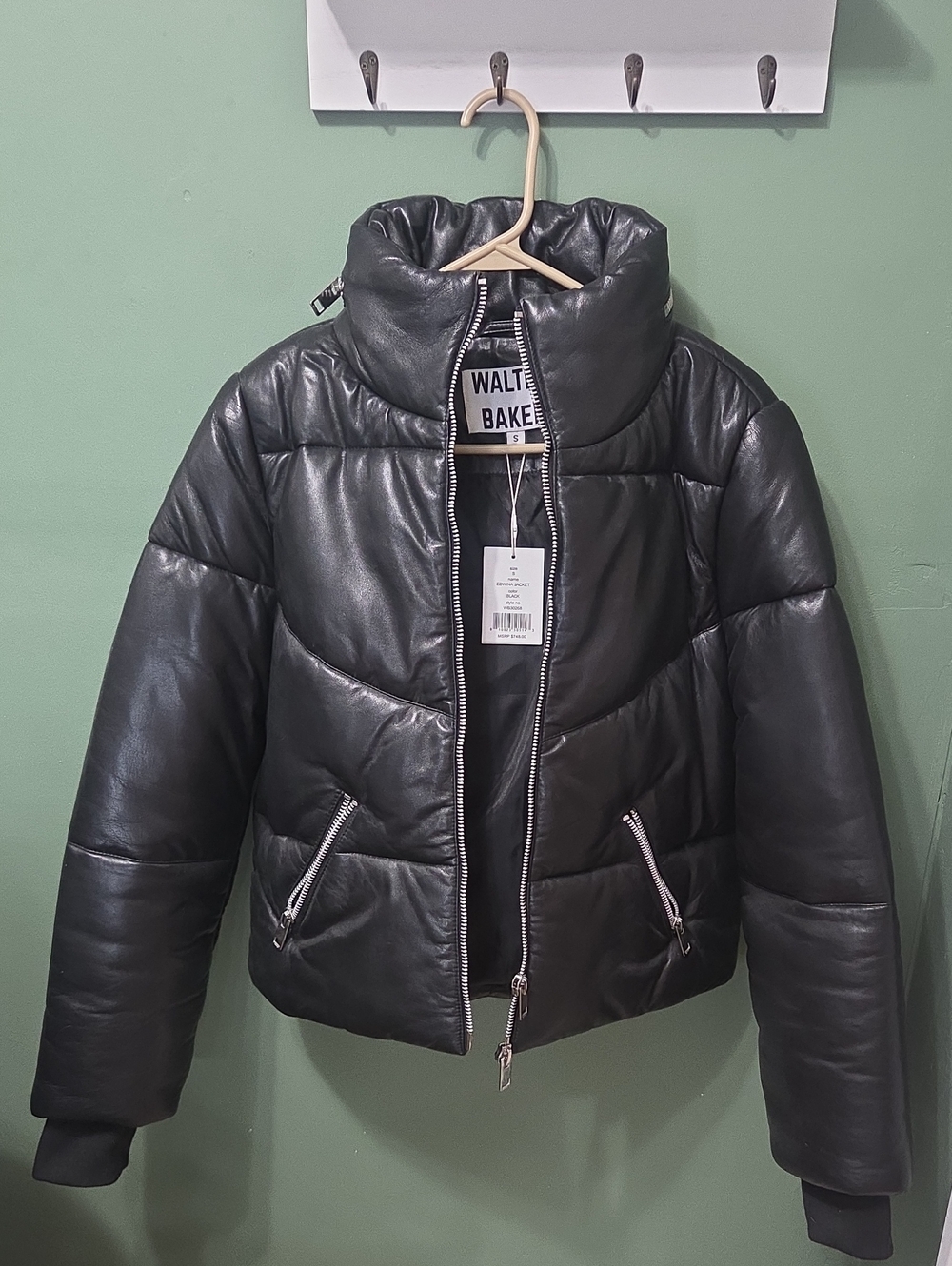 Walter Baker Black Puffer Coat